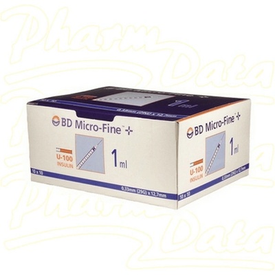 BD MF inz.stř.1ml U-100 int.jehl. 29Gx12.7 mm 100 ks