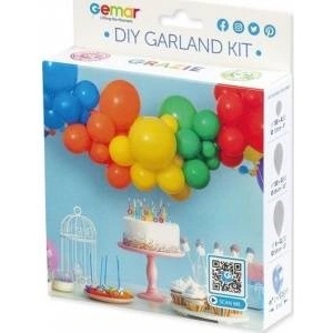 GoDan DIY Rainbow Balloon Garland 65 Balloons + Tape