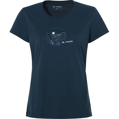 Vaude Дамска фланелка с къс ръкав за колоездене Vaude Women's Cyclist V T-shirt - Dark Sea / Blue - размер 38 (EU) (116-5953-1713)