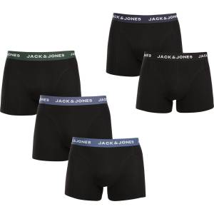 Jack & Jones Набор от пет - мъжки боксерки Jack and Jones черни Jack & Jones | Cheren | МЪЖЕ | XXL