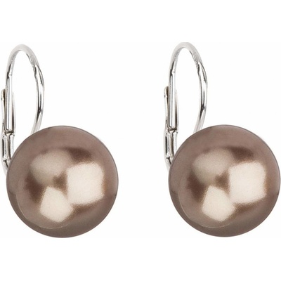 Pavona Půvabné visací náušnice se syntetickými perlami 71106.3 bronze