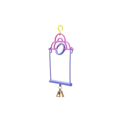 JK ANIMALS Houpačka se zrcátkem a zvonkem, 10 cm x 15 cm – Zbozi.Blesk.cz