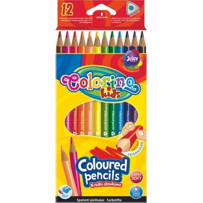 trojhranné farbičky 12 kusov Colorino