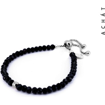 Taboo náramok Astral Aura čierny achát tbaa100