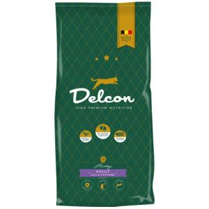 Delcon Cat Adult Chicken High Premium - супер премиум суха храна за пораснали котки от всички породи, домашни птици и ориз, 8, 75 кг - Белгия