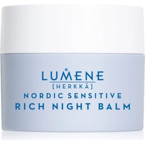 Lumene Nordic Sensitive [HERKKÄ] Rich Night Balm успокояващ нощен балсам за чувствителна кожа на лицето 50ml