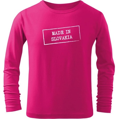 Dragowa detské dlhé tričko Made in Slovakia ružová