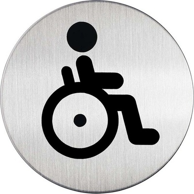 Piktogram WC vozíčkáři - kruh 83mm