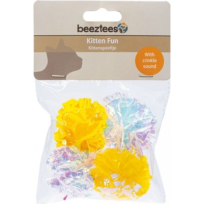 Beeztees Kitten Evy šustivé míčky 4 kusy