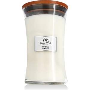 WoodWick Evergreen Cashmere Ароматна свещ 609, 5 g тип White Teak