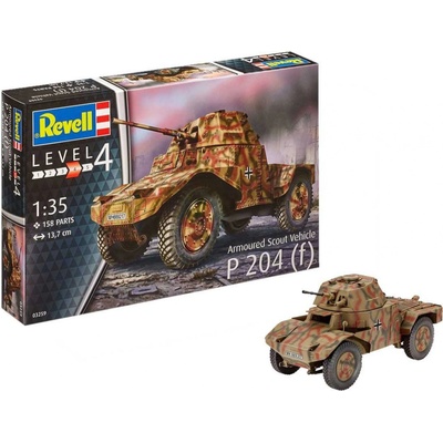 Revell 03259 Plastic ModelKit military Armou Scout Vehicle P 204 f červená 1:35