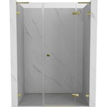 Mexen Lunar L панти за душ кабина десни 130 см, прозрачен, златен - 834SL-130-050-50-00-P (834SL-130-050-50-00-P)