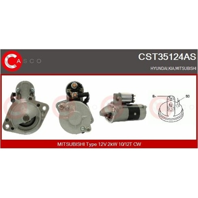 Štartér CASCO Brand New HQ CST35124AS