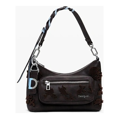 Desigual 25WAXPB9 6009 BAG STENCIL FLOWER MEDELLIN MINI CHOCO 6009 BROWN BROWN U