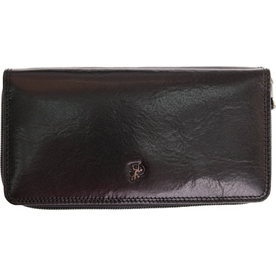 velká kožená peňaženka na zips s organizérom Cosset 4401 Komodo black