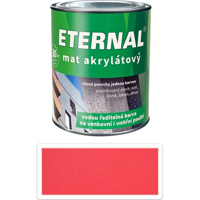 ETERNAL Mat akrylátový vodouriediteľná farba 0,7 l Červená jahoda 018