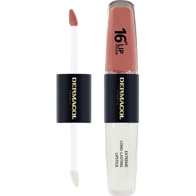 Dermacol Dlouhotrvající dvoufázová barva na rty a lesk 16H Lip Colour Extreme Long-Lasting Lipstick 31 4 + 4 ml