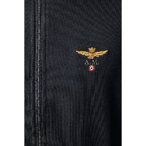 Aeronautica Militare суичър с цип мъжки от памук с еластан (FE1956UF00459) - answear - 312,74 лв