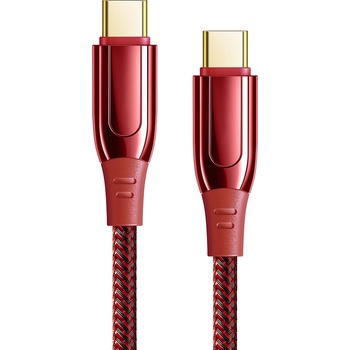 Xmart USB Type-C към USB Type-C PD кабел Xmart, 5A, 100W, 1.2м, Червен (12257)