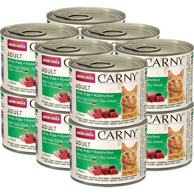Animonda Carny Adult с говеждо месо, пуйка и заек 12 x 200 г