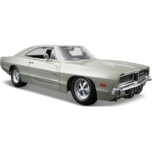 Maisto 1969 Dodge Charger R/T strieborný 1:25