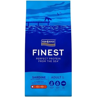 Fish4Dogs finest Възрастен Сардина Мини 6 кг