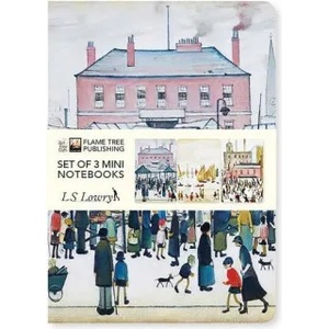 Flame Tree Publishing L. S. Lowry Set of 3 Mini Notebooks | Flame Tree Studio