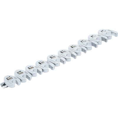 BGS technic Klíče ploché otevřené na ráčnu 3/8”, vel. 9-19 mm, sada 10 ks - BGS 1756