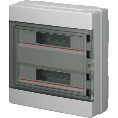 ELMARK Ec620 ТАБЛО ЗА ОТКРИТ МОНТАЖ 36 МОДУЛА (2Х18) ip65 СИВ (ec62036e)