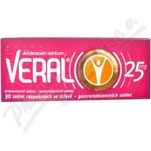 Veral 25 mg tbl.ent.30 x 25 mg