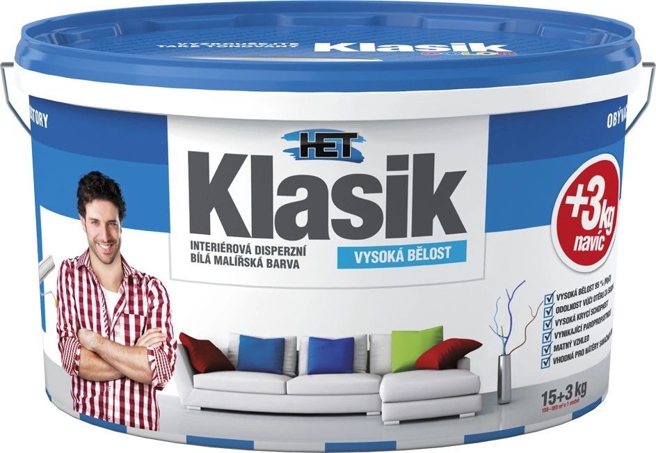 Het Klasik 15+3 kg bílá