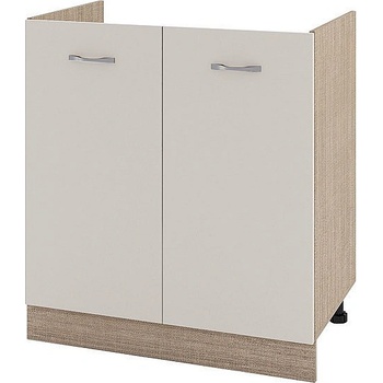 ИРИМ Долен шкаф за бордова мивка с две врати Сити МС-30 мока / сатен 80 см