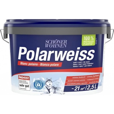 Schöner Wohnen POLARWEISS sněhobílá, matná, 2,5 l 2469.T02,5.0095