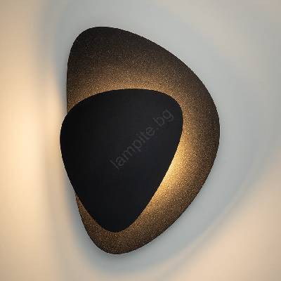 Sigma Led аплик pedra led/7w/230v черен (si0432)