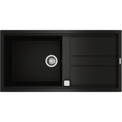 Teka Гранитна мивка, авт. клапан, обръщаема, за шкаф 60 см Nova 60 L-TG ЧЕРНА (М.1030,ЧЕ)