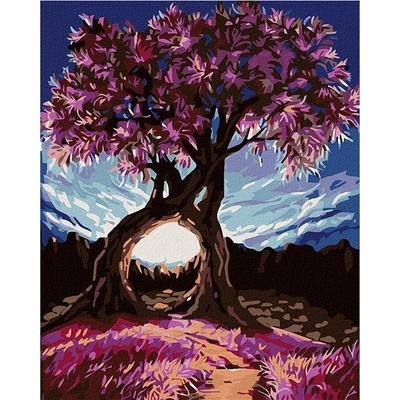 zuty Malování podle čísel Romantické stromy 80 x 100 cm vypnuté plátno na rám