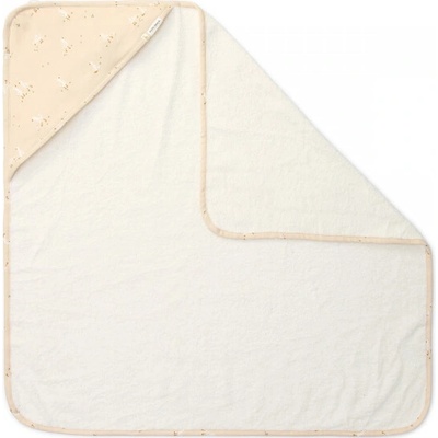 Little Dutch Osuška s kapucňou 75x75 cm Husa Newborn Naturals