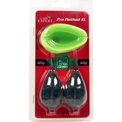 CARP EXPERT - Krmítko PRE Method XL Go Green s formičkou 40 g 2 ks