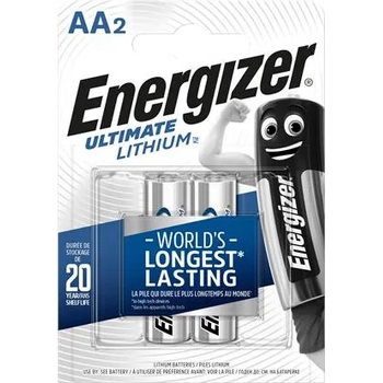 Energizer Батерия, AA молив, 2 бр. , литиева, ENERGIZER "Ultimate Lithium" 639154 (639154)
