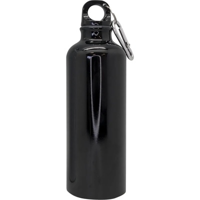Nerthus 500 мл туристическа бутилка с карабинер в черен цвят от Nerthus