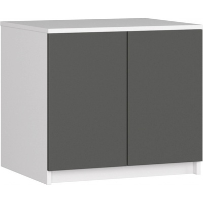 Ak furniture Star 60 cm bílý mat / grafitový