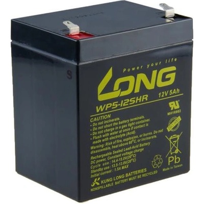 Long 12V 5Ah olověný akumulátor HighRate F1 (WP5-12SHR F1)