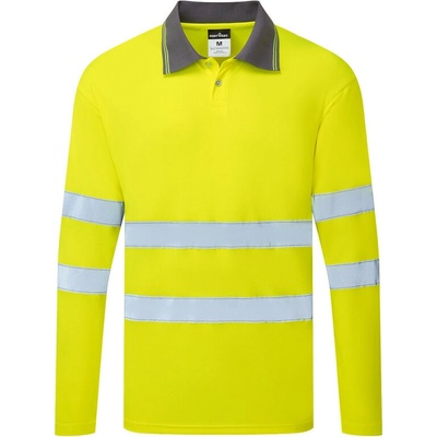 Portwest Polokošile ES277 HiVis reflexní dlouhý rukáv Žlutá XS