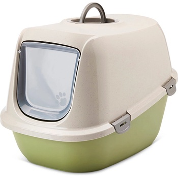 SAVIC Leo Happy Planet - Модерна тоалетна къща за котки с филтър за миризми, 64х46х45 см. - мокра гранит зелено