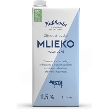 Kukkonia Žitnoostrovské mlieko trvanlivé 1,5% 1 l