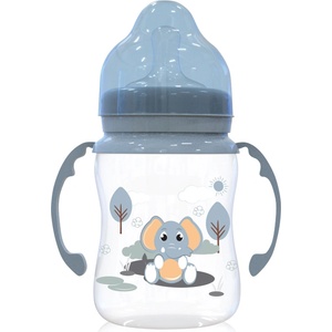 Baby Care Шише с широко гърло и дръжки Lorelli - Animals, 250 ml, Moonli (10200720001)