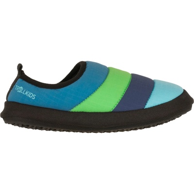 Trollkids Детски пантофи Trollkids Kid's Hut Mule XT Slippers - Dark Marine / Fresh Green / Mystic Blue - размер 30 (EU) (702-4705-0213)