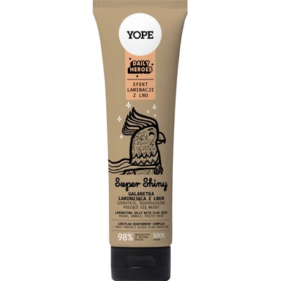 Yope Daily Heroes Super želé super shiny s ľanom, 140 ml