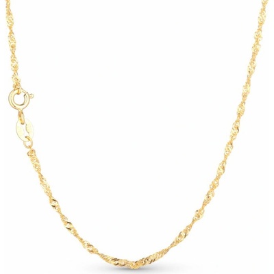 Olivie Gold twisted stříbrný řetízek 4633
