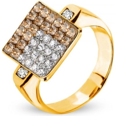 Spark prsten zlatý se Swarovski Elements Kingdom 14019 2124 Golden Shadow